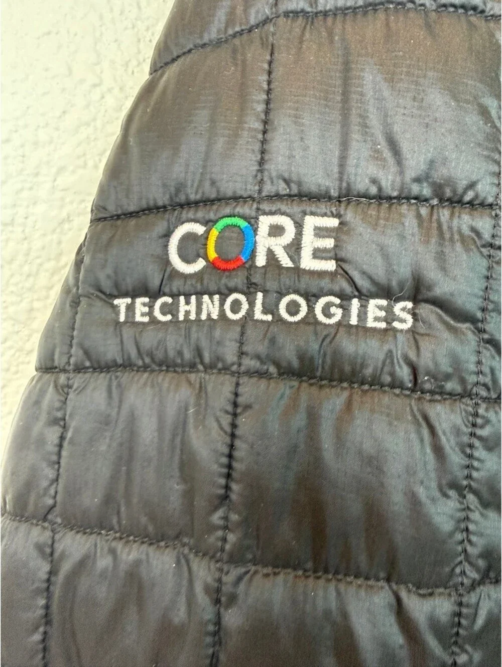 The North Face Men's L Black Quilted Jacket with Minor Damage